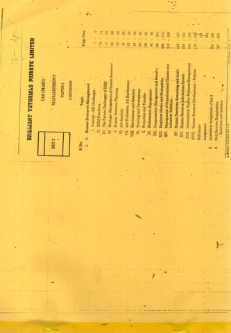 (Set of 4 Booklets) Management Optional Printed Notes - Brilliant Tutorials - [PRINTED]