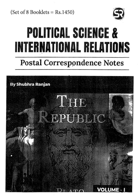 (Set of 8 Booklets) Shubhra Ranjan Handwritten/Class Notes (Postal Correspondence Notes) - Political Science and International Relation PSIR Optional - [B/W PRINTOUT]