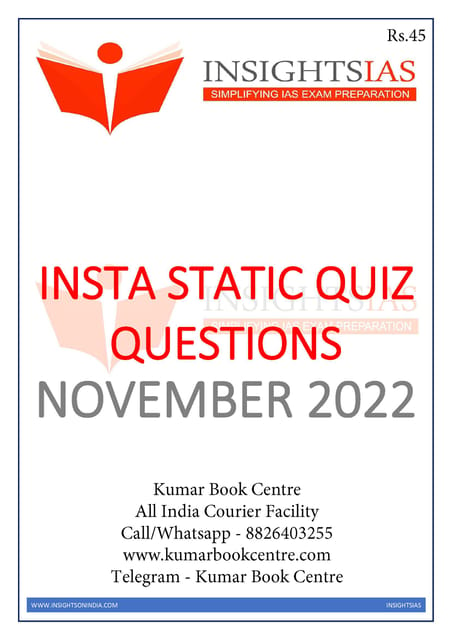 November 2022 - Insights on India Static Quiz - [B/W PRINTOUT]
