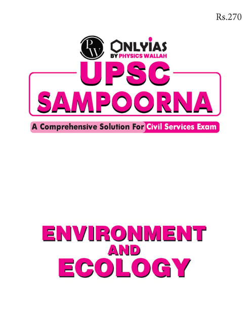 Environment & Ecology - Only IAS UPSC Wallah Sampoorna 2023 - [B/W PRINTOUT]
