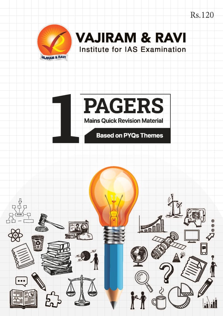 Vajiram & Ravi Mains Quick Revision 2023 - 1 Pagers - [B/W PRINTOUT]