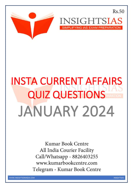 January 2024 - Insights on India Current Affairs Daily Quiz - [B/W PRINTOUT]