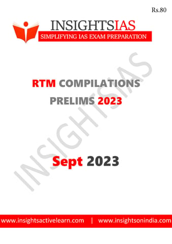 September 2023 - Insights on India Revision Through MCQs (RTM) - [B/W PRINTOUT]
