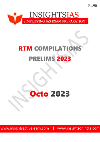 October 2023 - Insights on India Revision Through MCQs (RTM) - [B/W PRINTOUT]