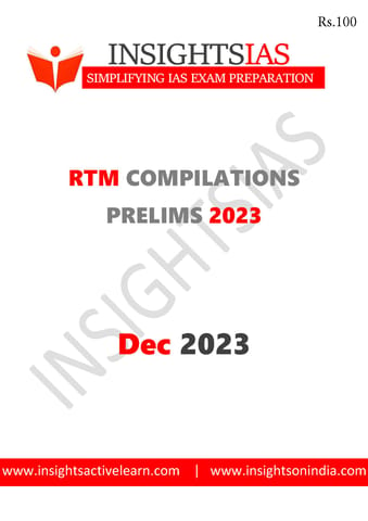 December 2023 - Insights on India Revision Through MCQs (RTM) - [B/W PRINTOUT]