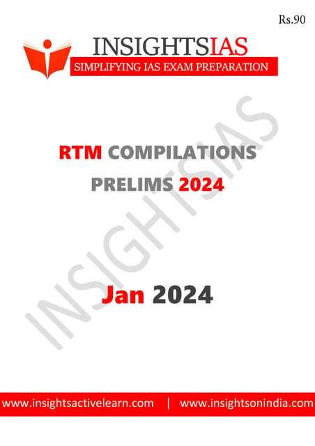 January 2024 - Insights on India Revision Through MCQs (RTM) - [B/W PRINTOUT]