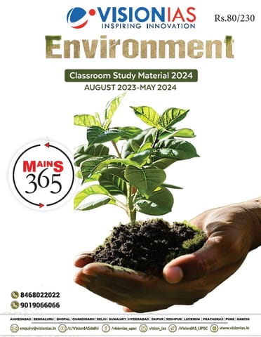 Environment - Vision IAS Mains 365 2024 - [B/W PRINTOUT]