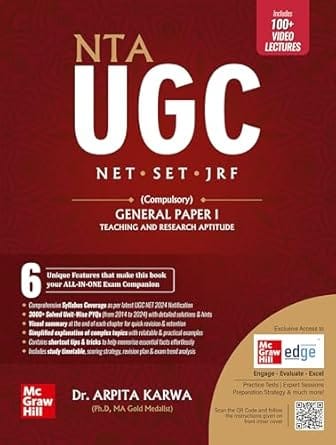 NTA UGC NET Paper 1 2024: Teaching & Research Aptitude | 3000+ Practice Questions | Solved Previous Years Questions (2014 - 2024) | 100+ Video Lectures, Mind maps & Flowcharts | Online Mock Tests