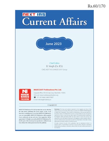 June 2023 - Next IAS Monthly Current Affairs - [B/W PRINTOUT]